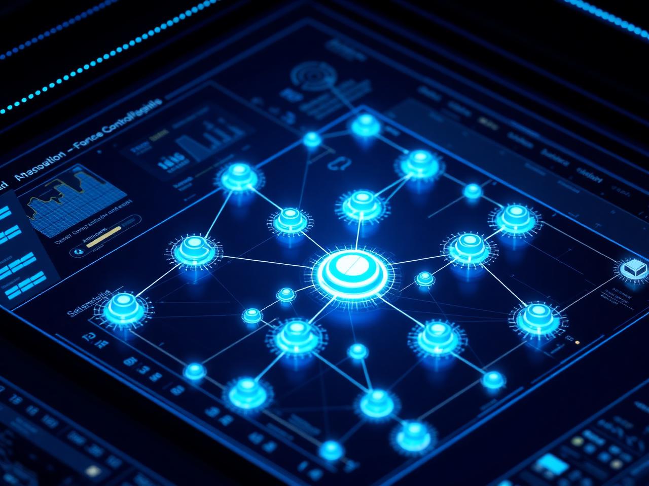 Interconnected network of intelligent OTM automation agents on a control-center dashboard